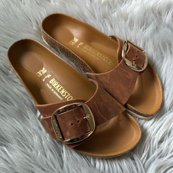 BIRKENSTOCK Madrid Big Buckle Slide Sandal Size 38 Size 8 - Picture 3 of 12